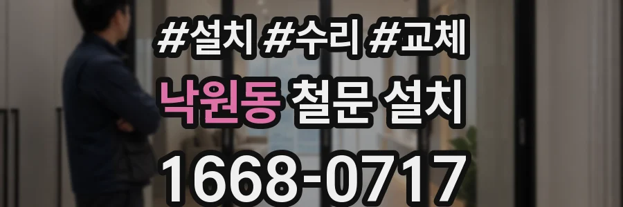 낙원동 철문 설치