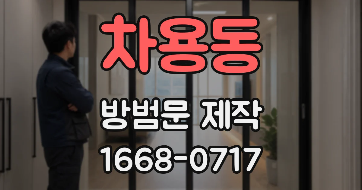 차용동 방범문 제작