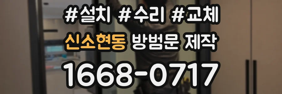신소현동 방범문 제작