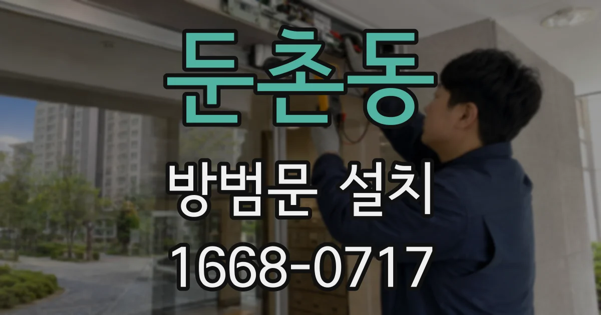 둔촌동 방범문 설치