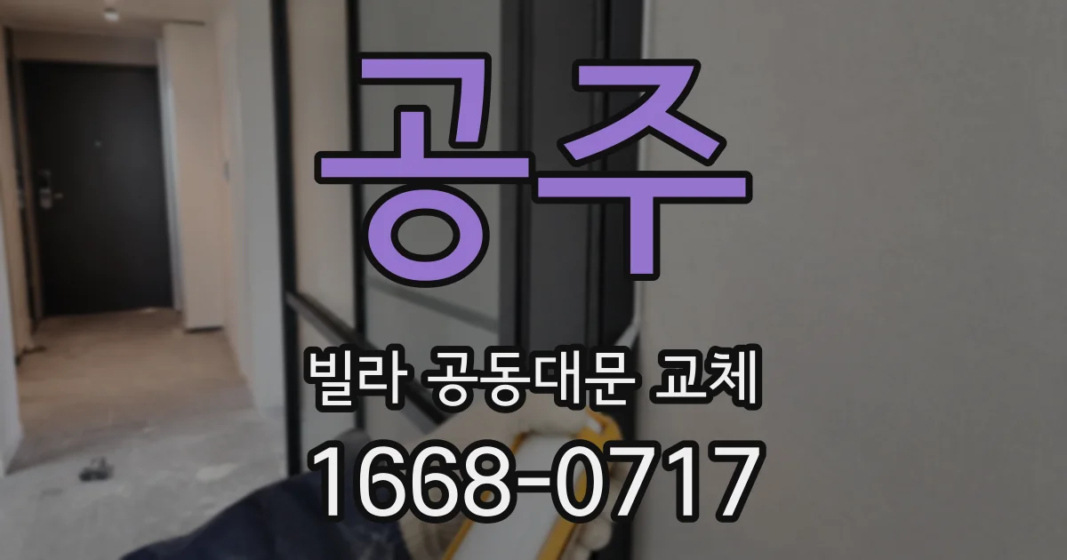공주 빌라 공동대문 교체