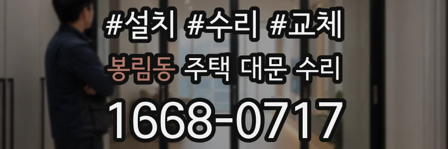 봉림동 주택 대문 수리
