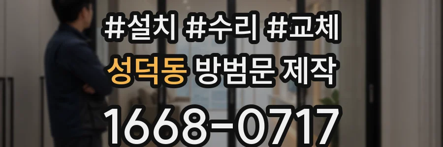 성덕동 방범문 제작