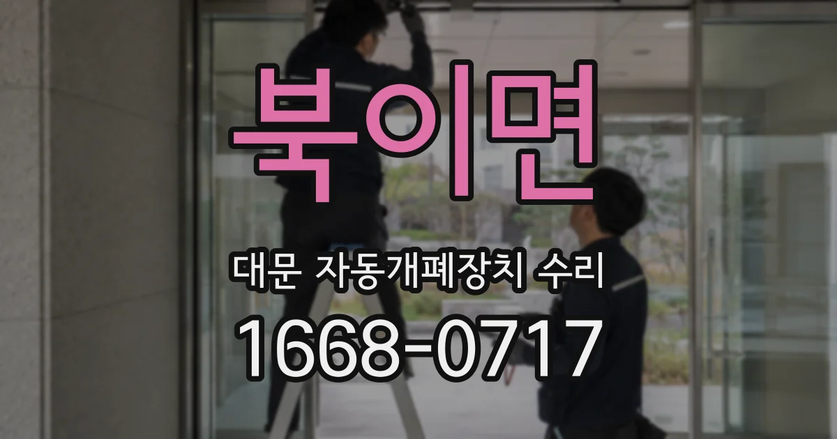 북이면 대문 자동개폐장치 수리