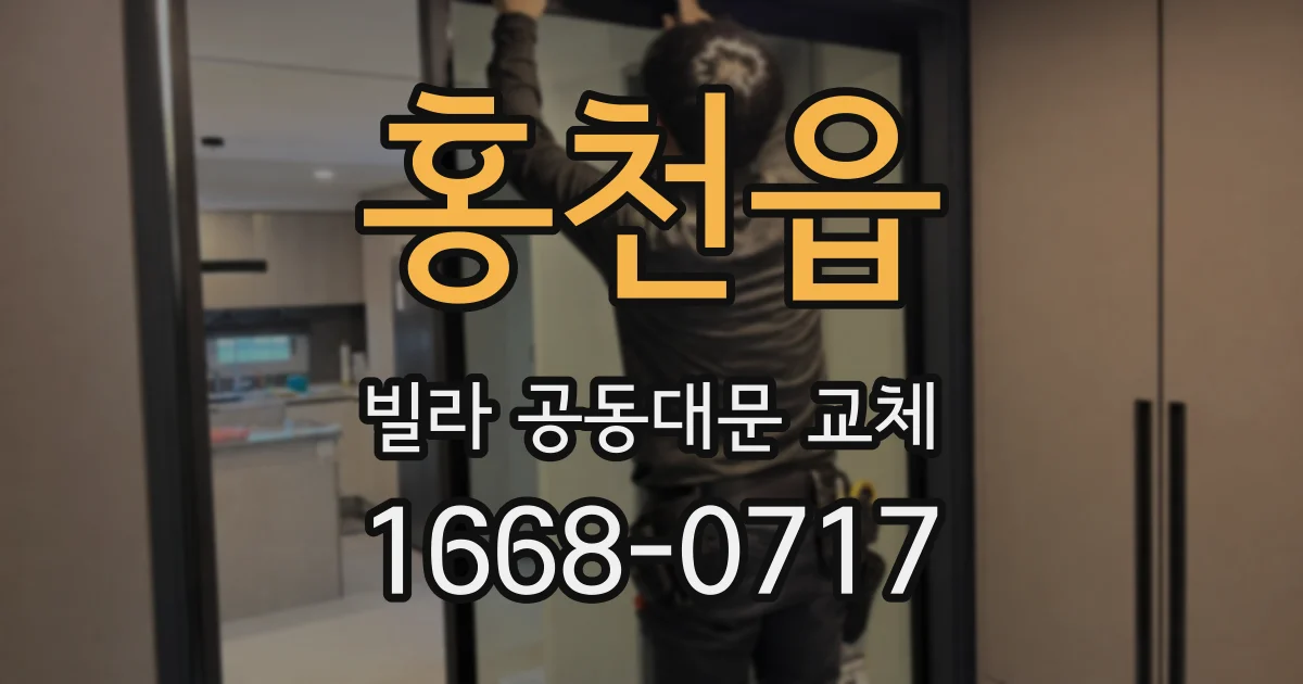 홍천읍 빌라 공동대문 교체