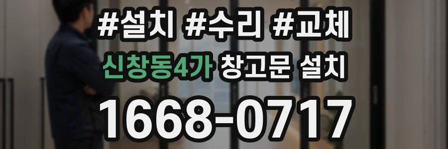 신창동4가 창고문 설치