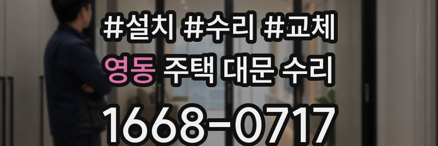 영동 주택 대문 수리