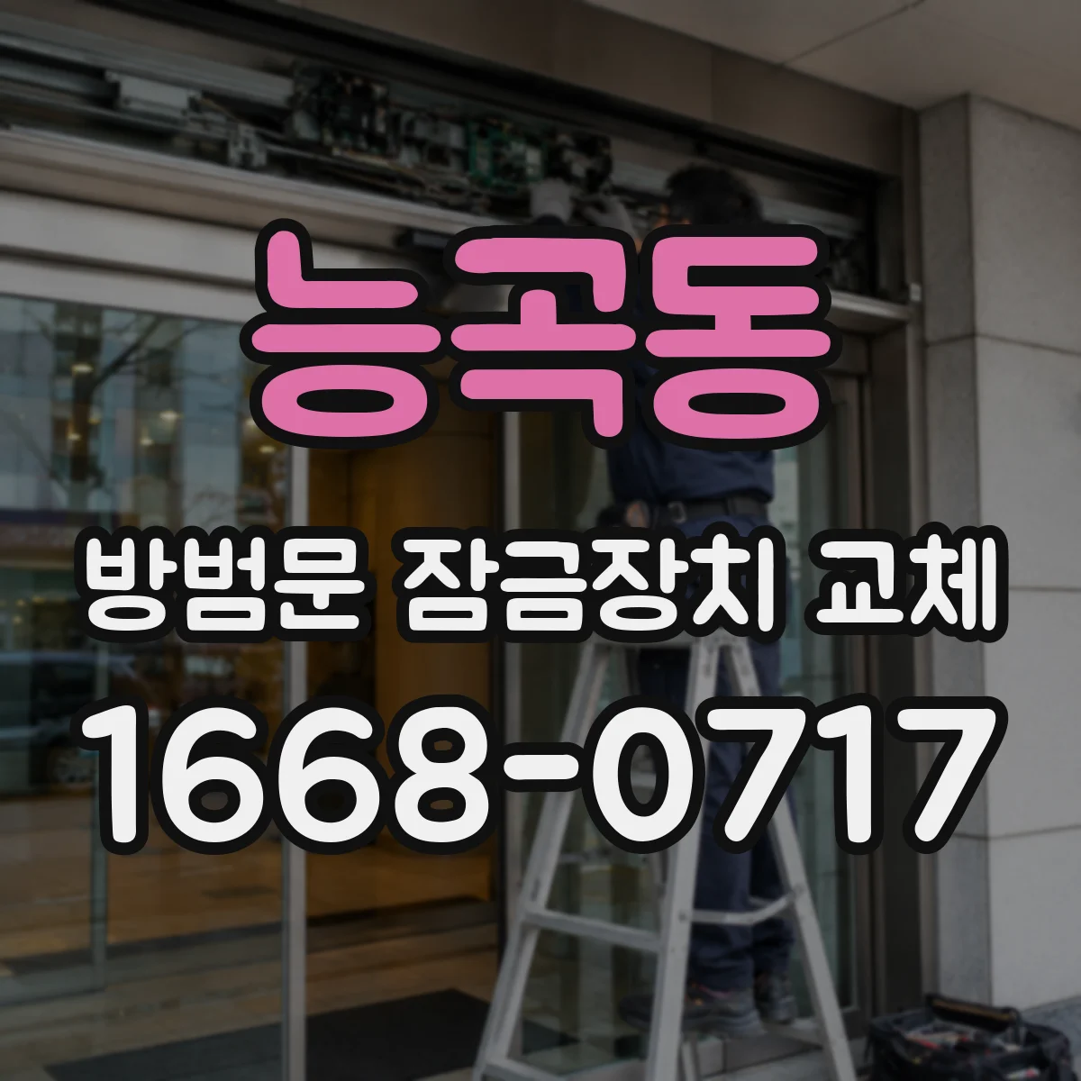 능곡동 방범문 잠금장치 교체