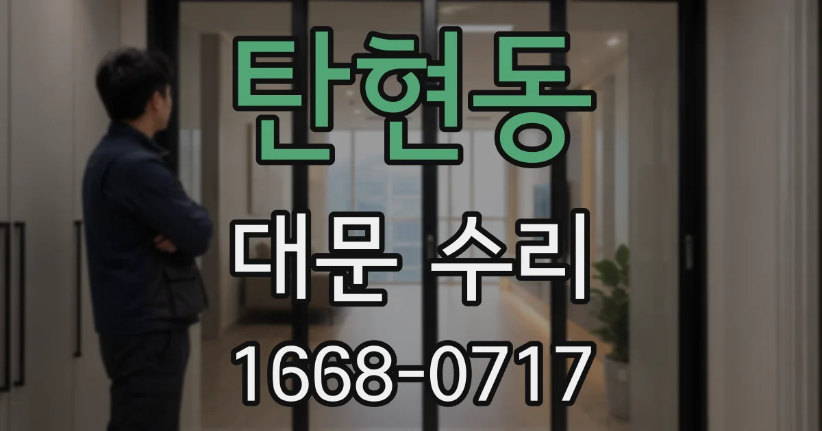 탄현동 대문 수리