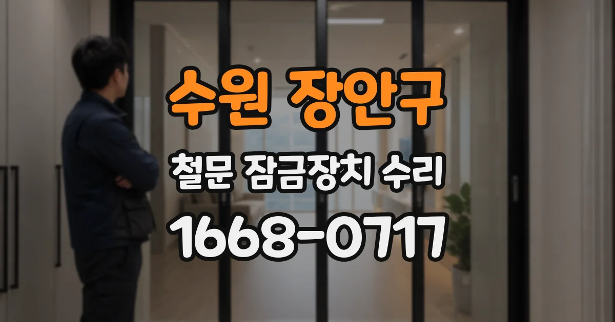 수원 장안구 철문 잠금장치 수리