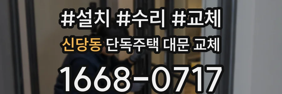 신당동 단독주택 대문 교체