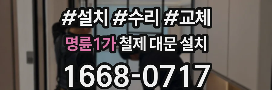 명륜1가 철제 대문 설치