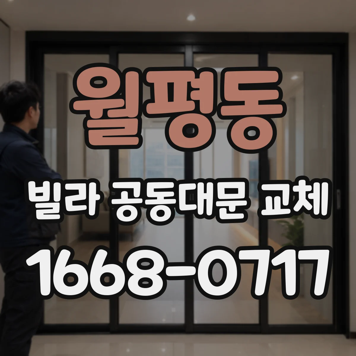월평동 빌라 공동대문 교체