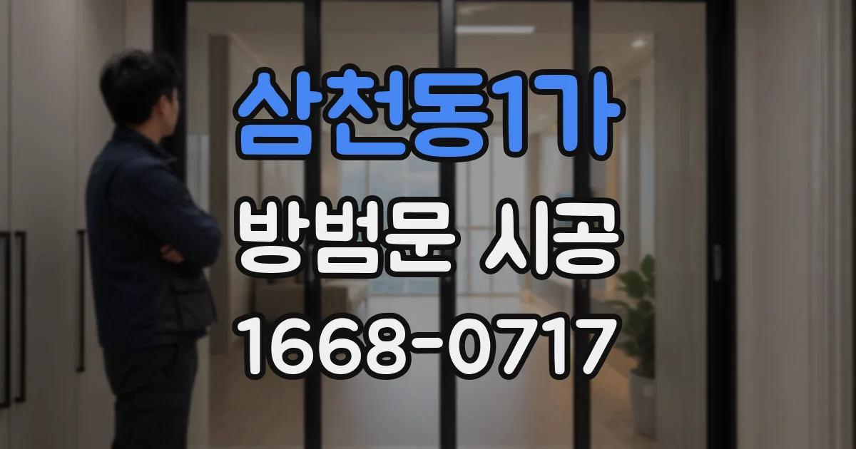 삼천동1가 방범문 시공