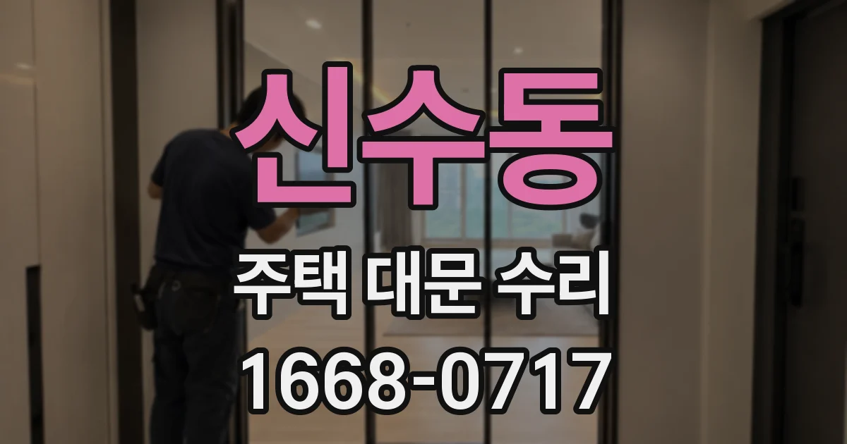 신수동 주택 대문 수리