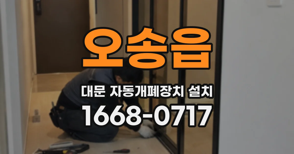 오송읍 대문 자동개폐장치 설치