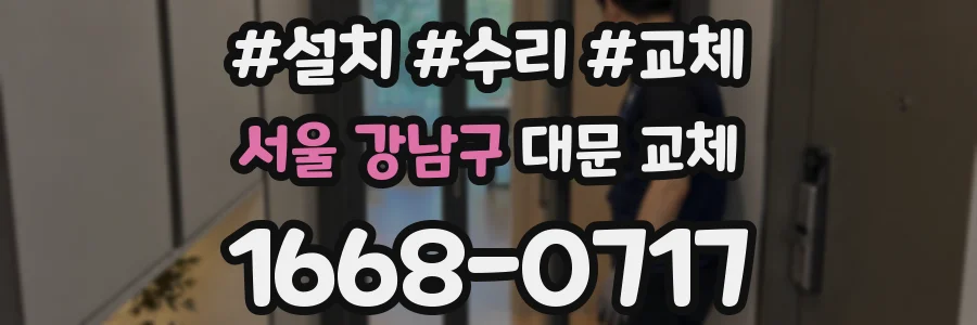 서울 강남구 대문 교체