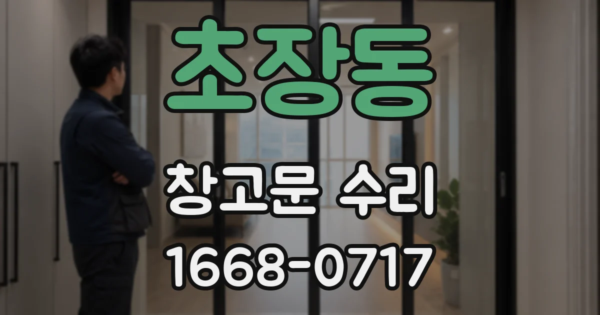 초장동 창고문 수리