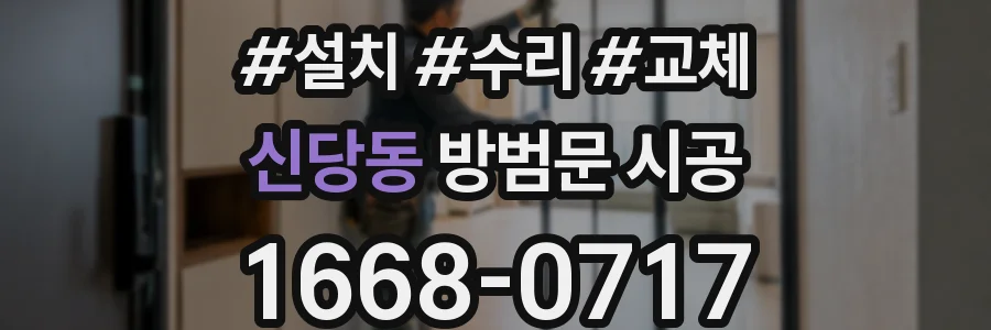 신당동 방범문 시공