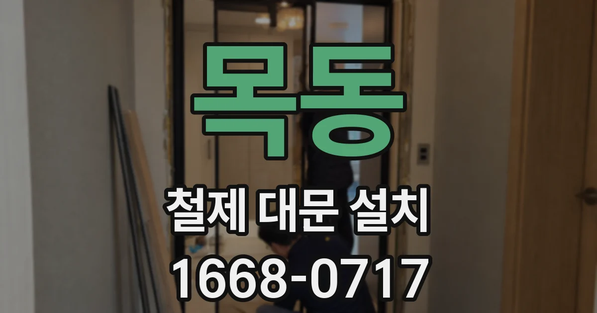 목동 철제 대문 설치