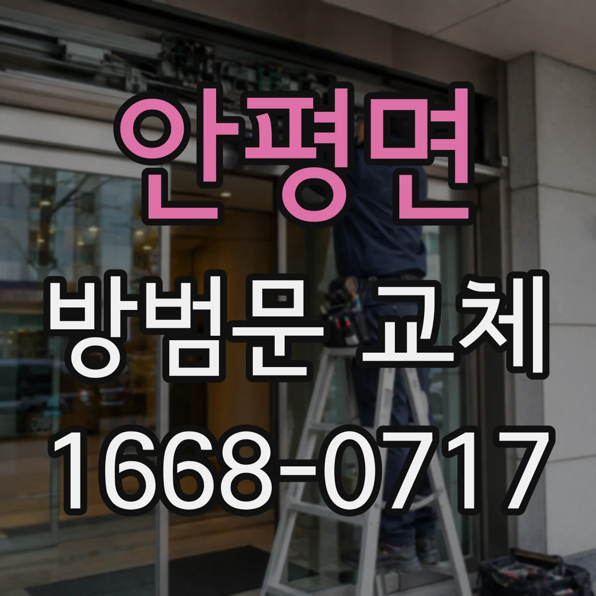 안평면 방범문 교체