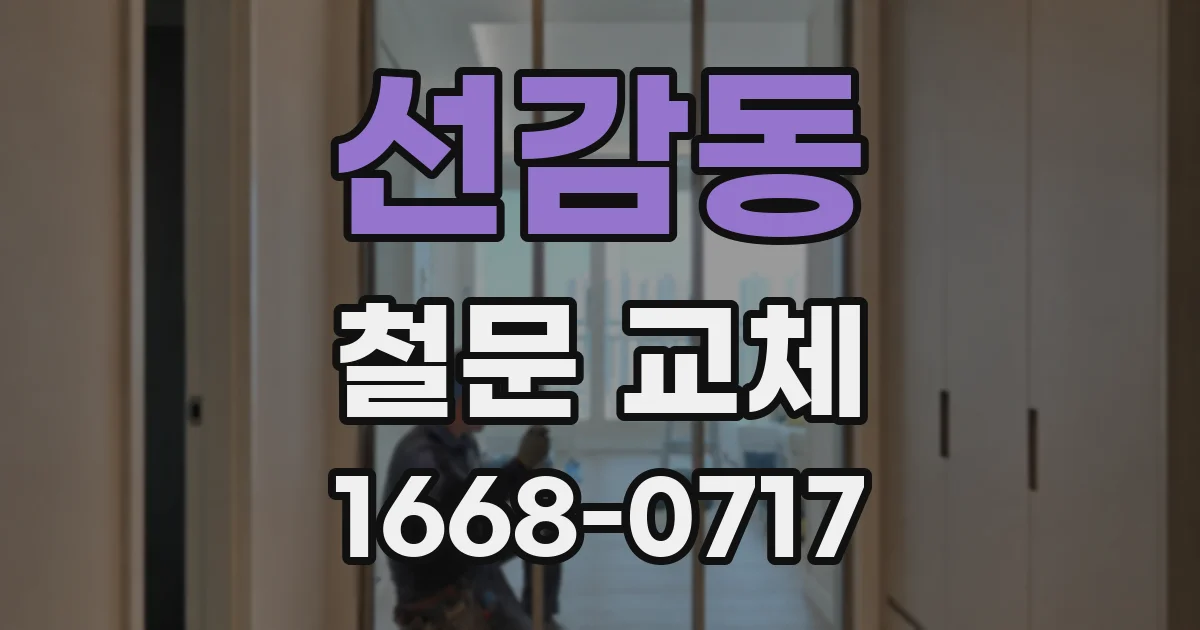 선감동 철문 교체