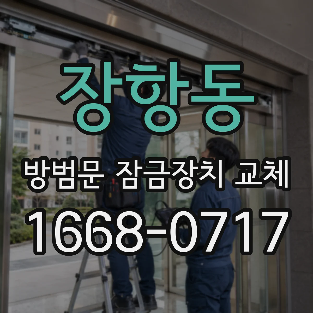 장항동 방범문 잠금장치 교체