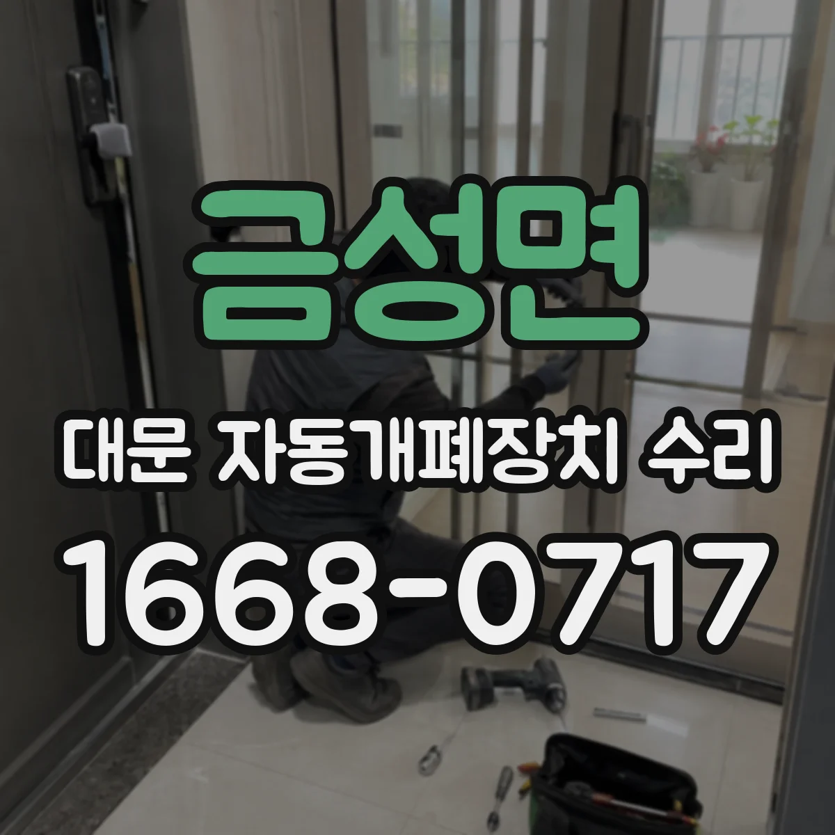 금성면 대문 자동개폐장치 수리