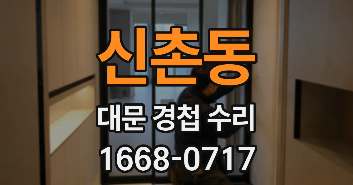 신촌동 대문 경첩 수리