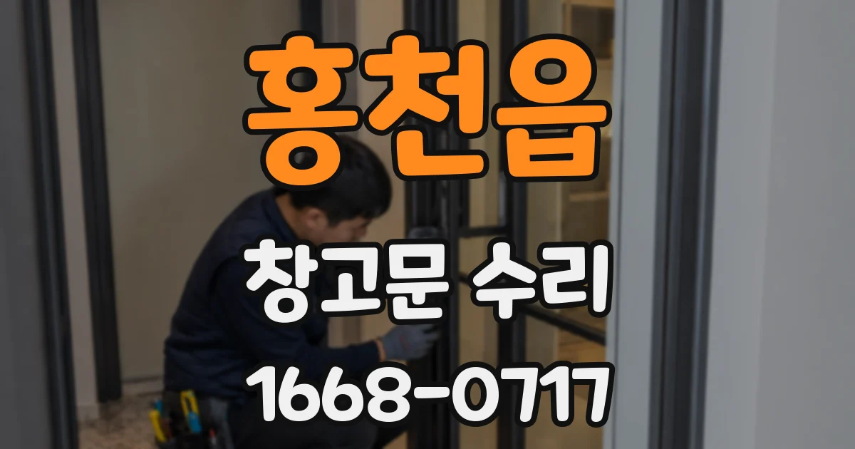 홍천읍 창고문 수리