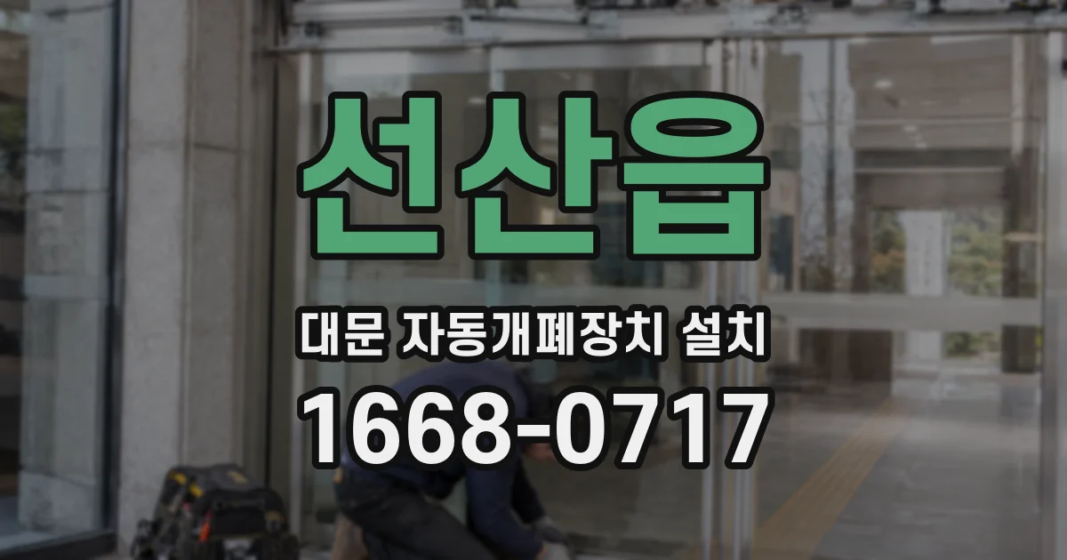 선산읍 대문 자동개폐장치 설치