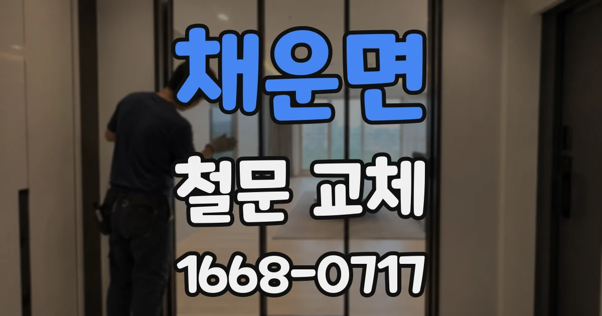 채운면 철문 교체