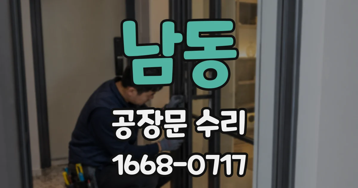 남동 공장문 수리