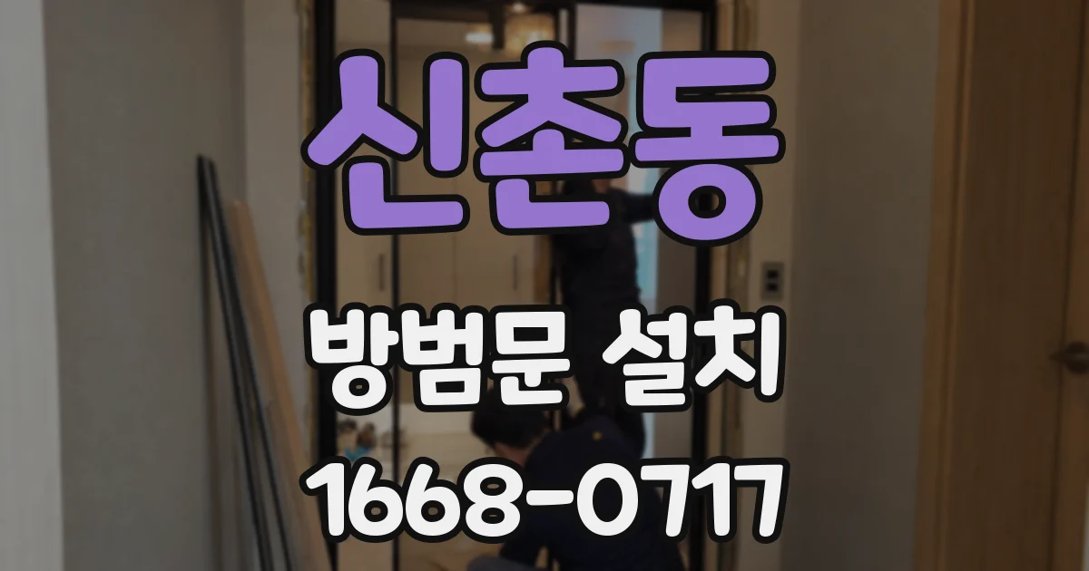 신촌동 방범문 설치