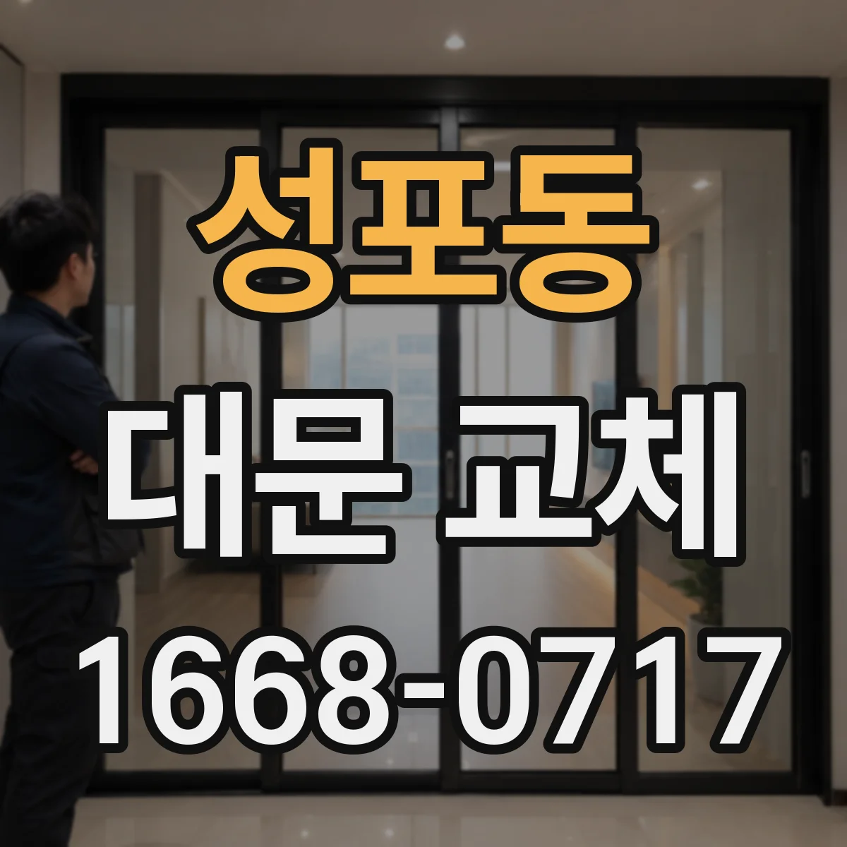성포동 대문 교체