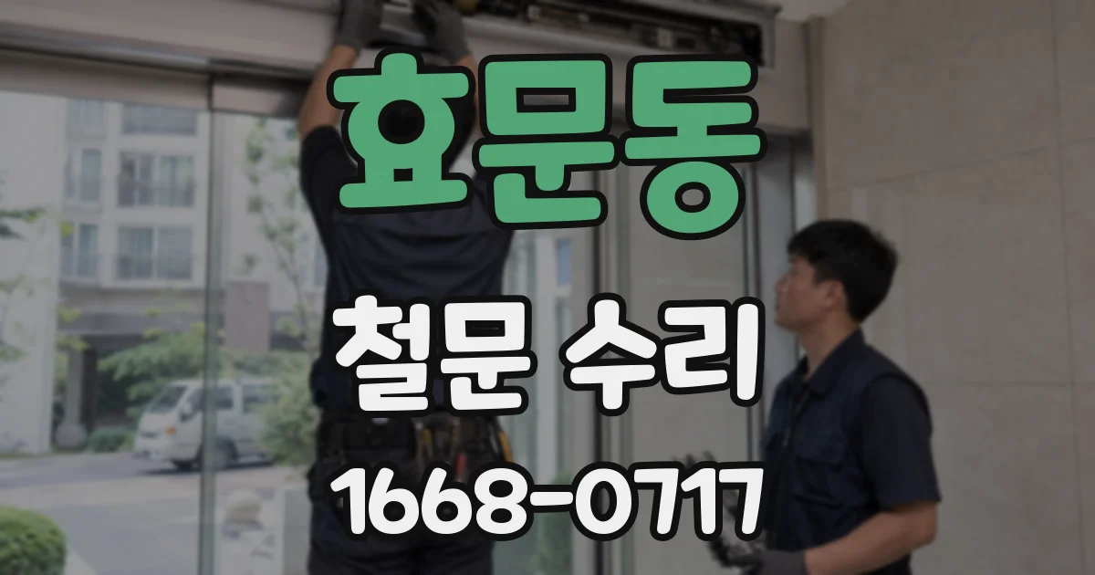 효문동 철문 수리