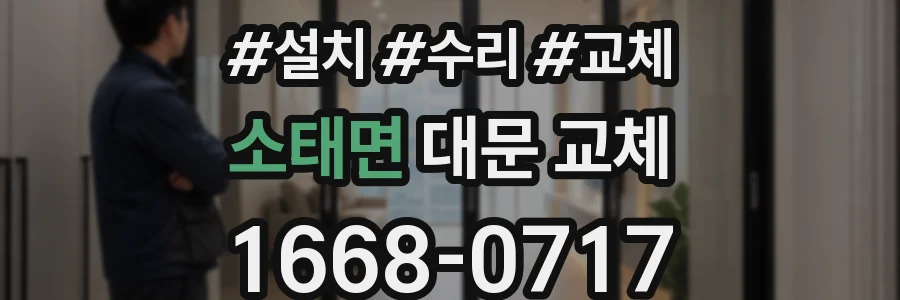 소태면 대문 교체