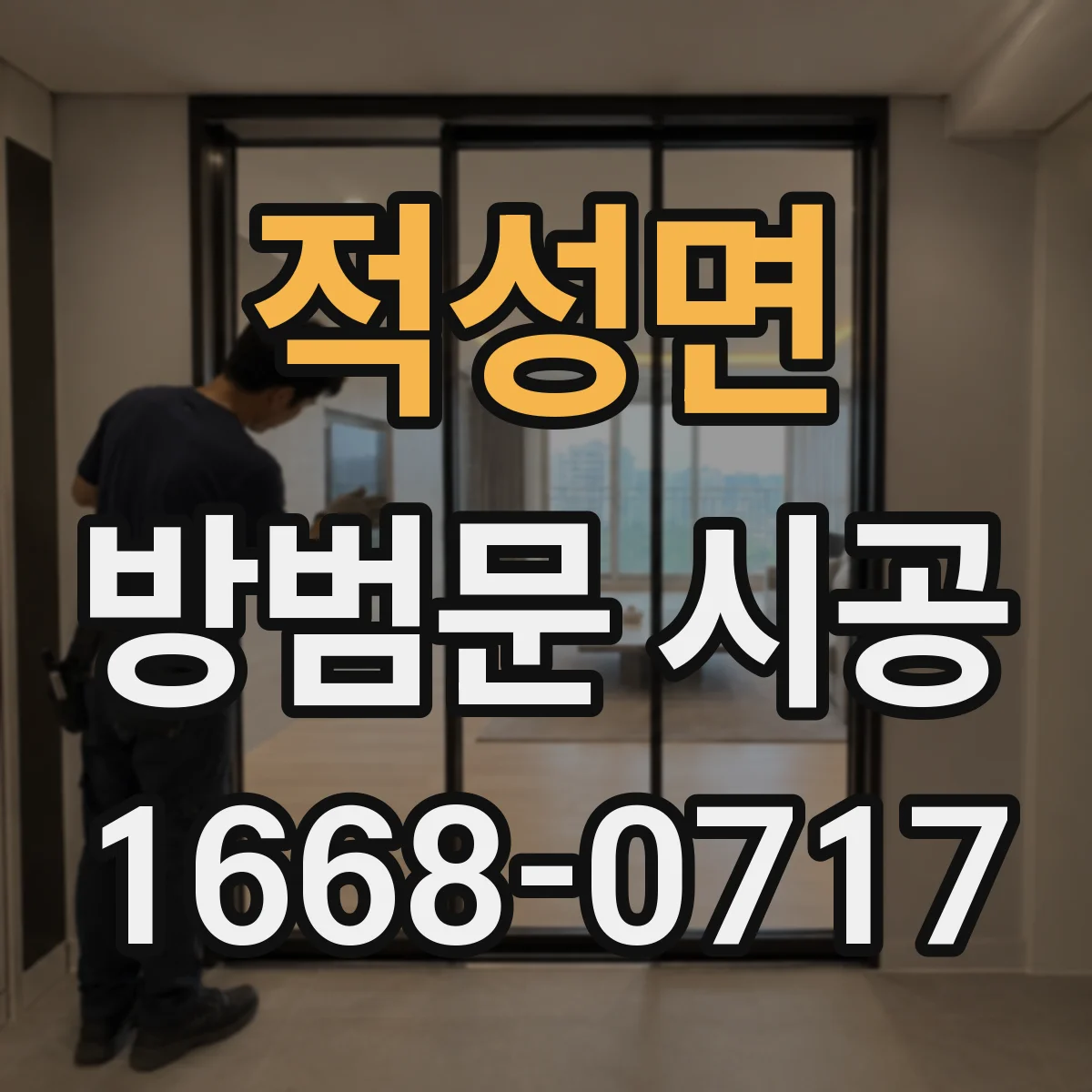 적성면 방범문 시공