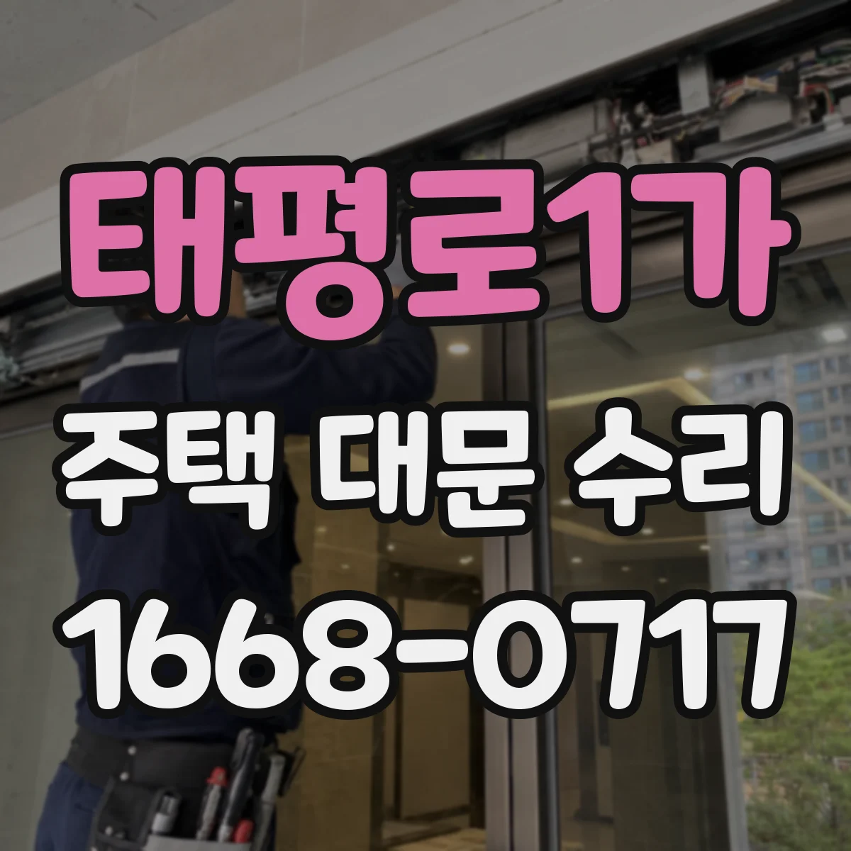 태평로1가 주택 대문 수리
