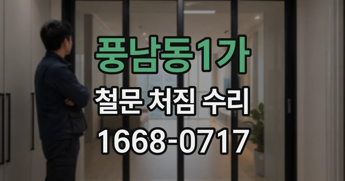 풍남동1가 철문 처짐 수리