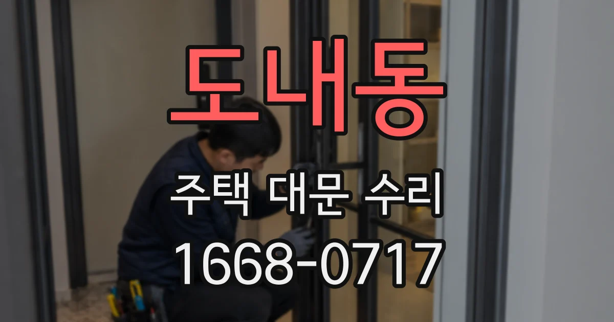 도내동 주택 대문 수리