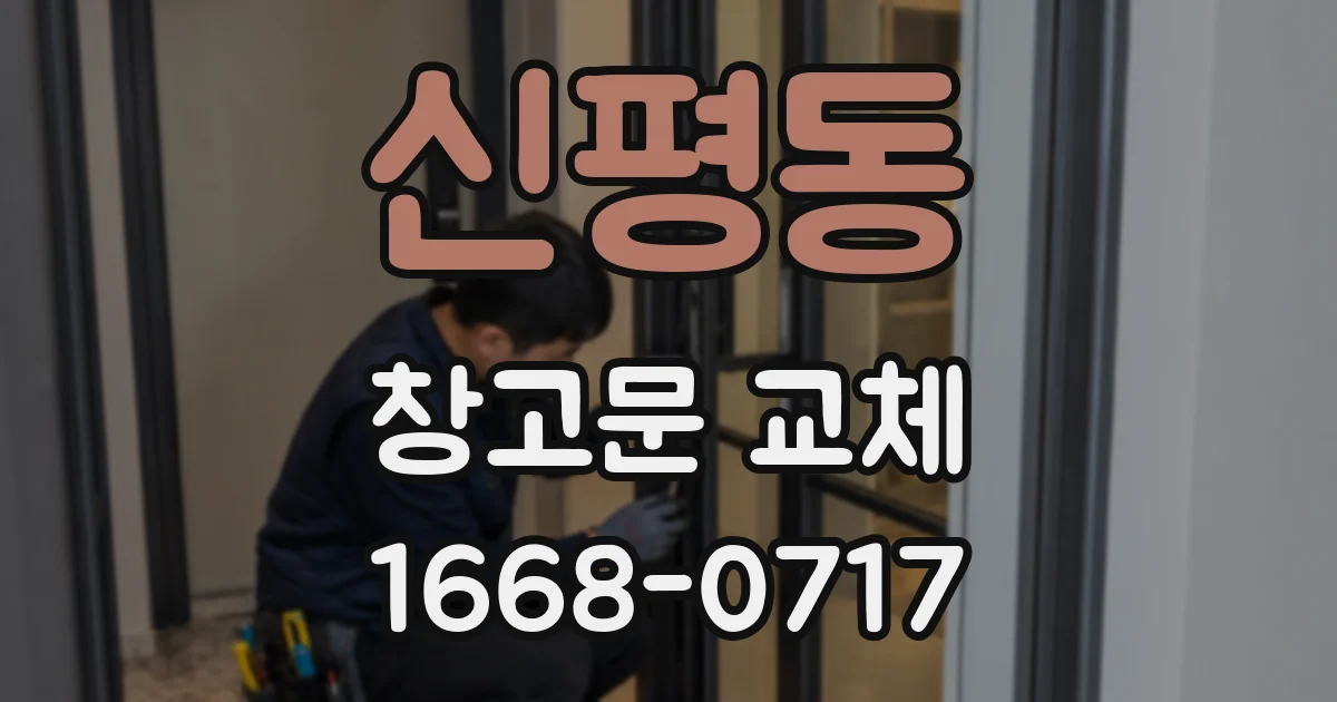 신평동 창고문 교체