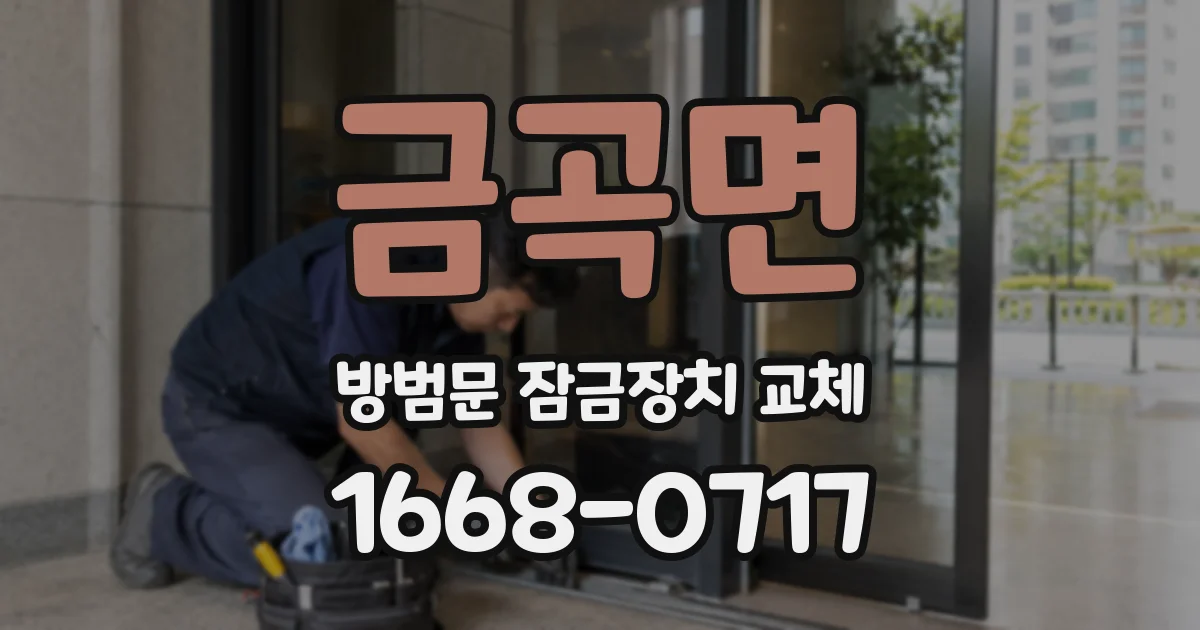 금곡면 방범문 잠금장치 교체