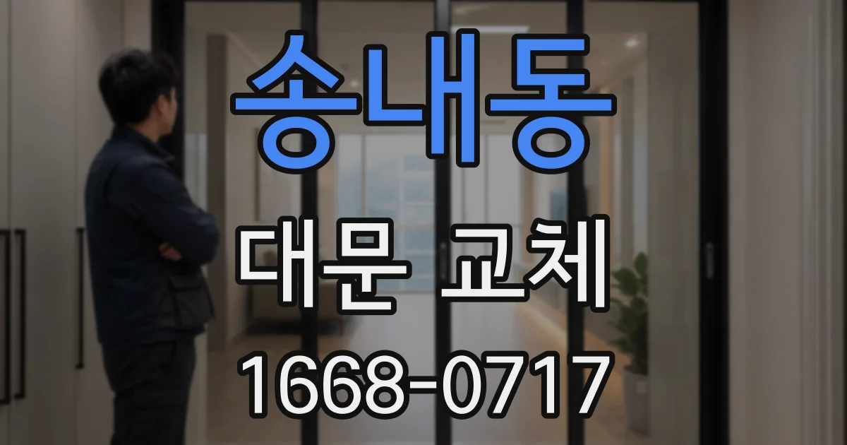 송내동 대문 교체