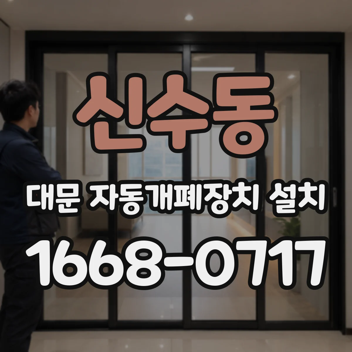 신수동 대문 자동개폐장치 설치
