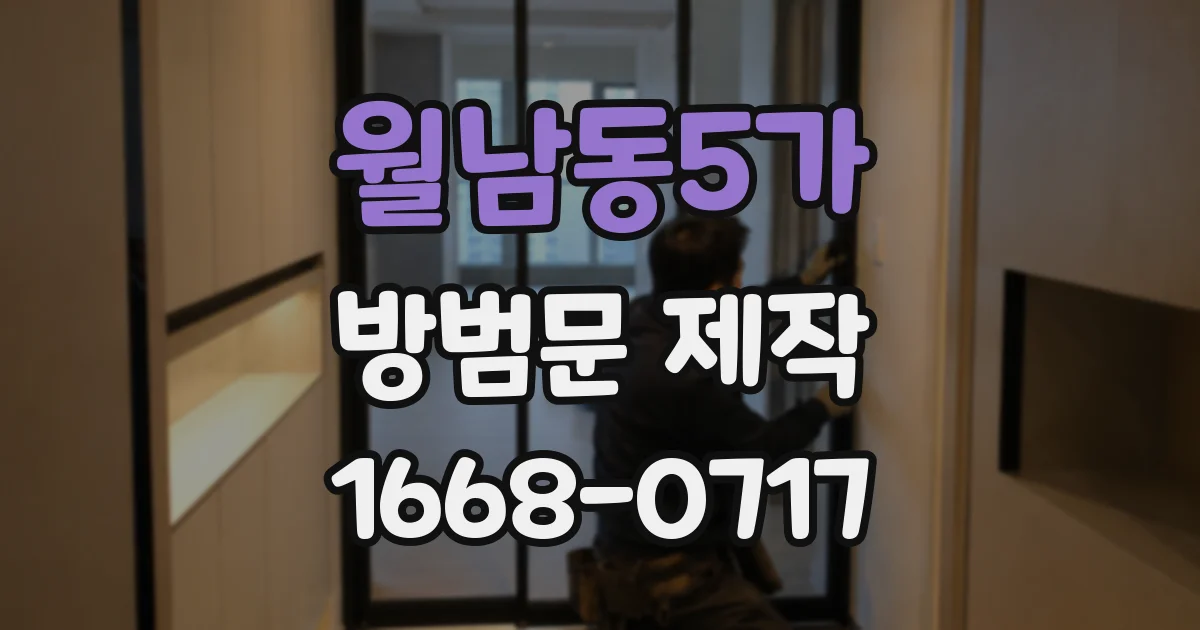 월남동5가 방범문 제작
