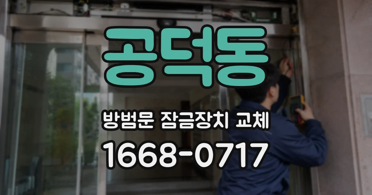 공덕동 방범문 잠금장치 교체