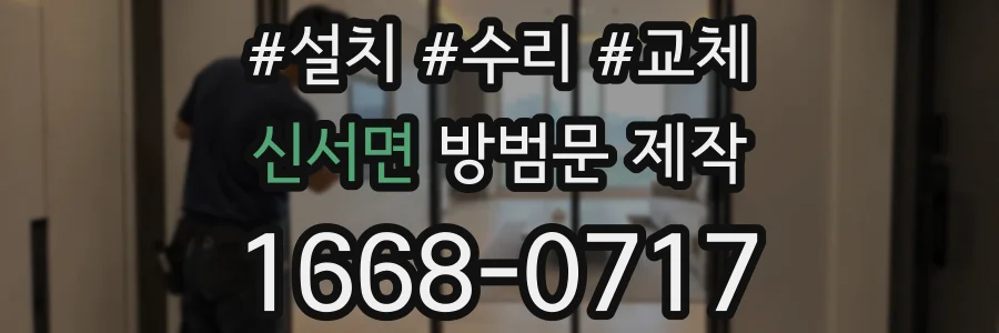 신서면 방범문 제작