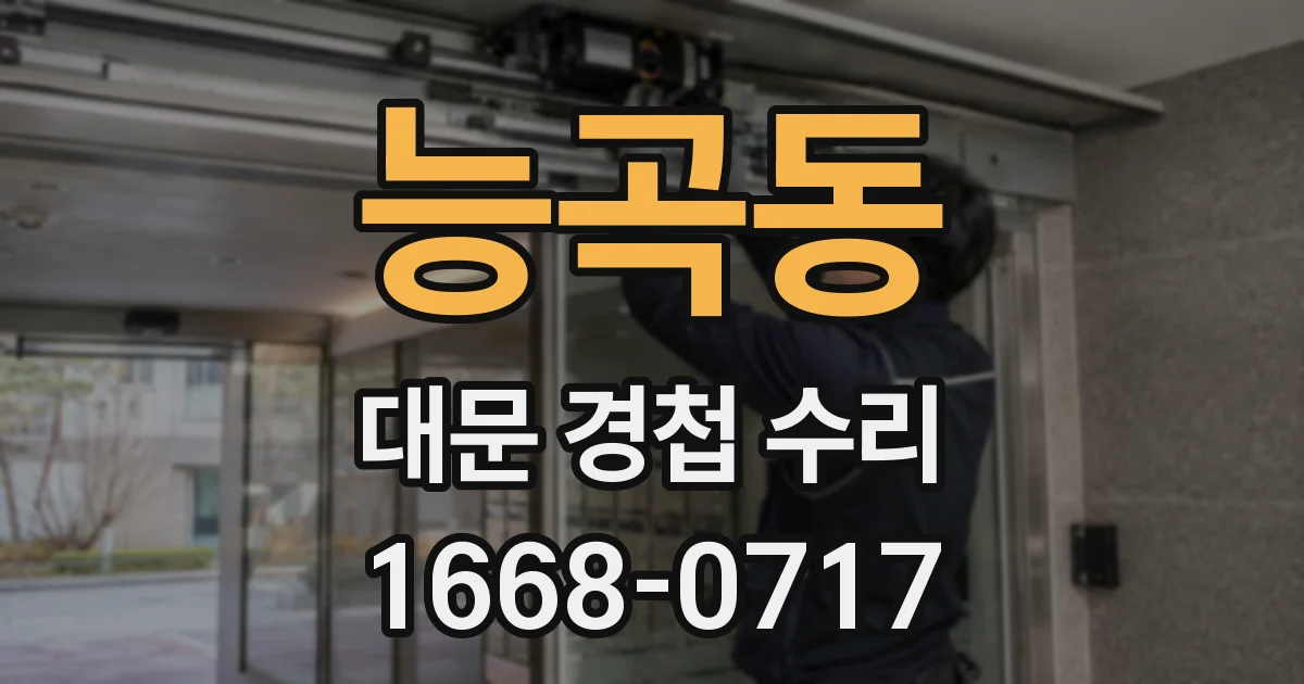 능곡동 대문 경첩 수리