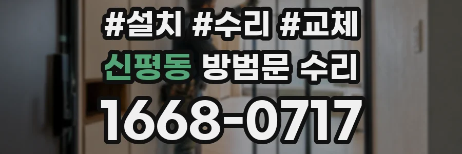 신평동 방범문 수리